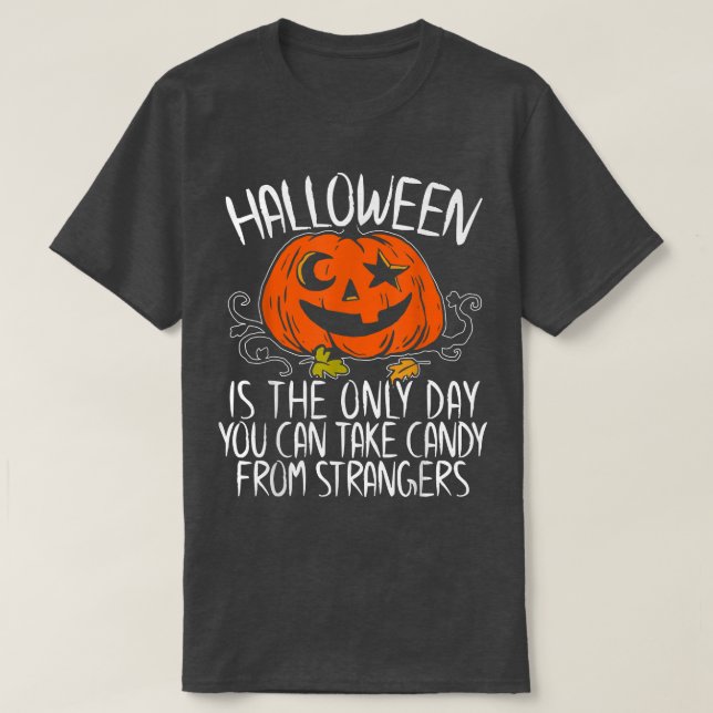 Camiseta Spooky Pumpkin Creepy Horror Halloween 2624 (Diseño del anverso)