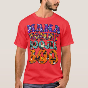 Camiseta Spooky Pumpkin Mama Mommy Boojie Boo Funny Hallowe