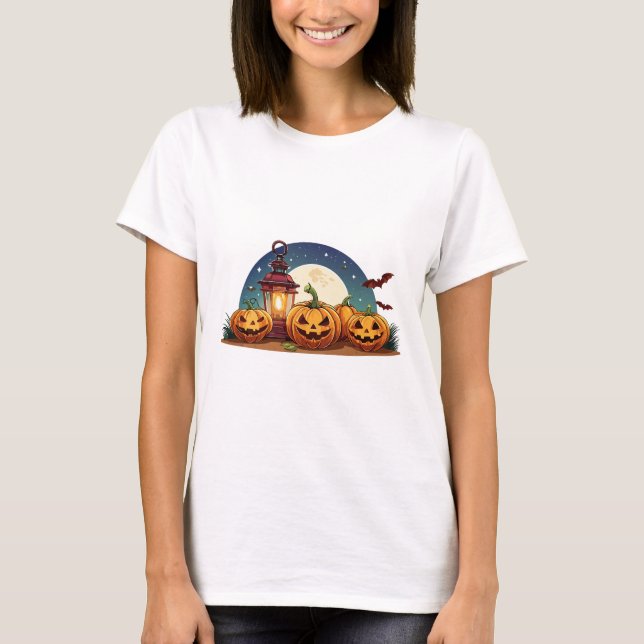 Camiseta Spooky pumpkins (Anverso)