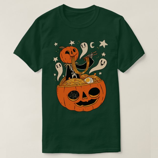 Camiseta Spooky Ramen (Diseño del anverso)