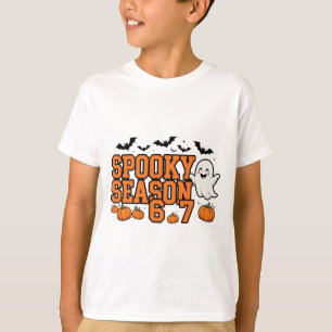 Camiseta Spooky Season 67 Viral 6-7 Niños Fantas