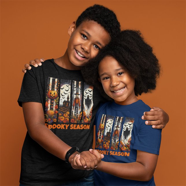 Camiseta Spooky Season Brush Stroke Halloween Fall Autumn (Subido por el creador)