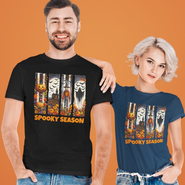 Camiseta Spooky Season Brush Stroke Halloween Fall Autumn (Subido por el creador)