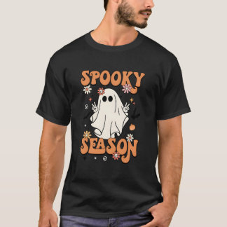 Camiseta Spooky Season Halloween Py Ghost Pumpkin