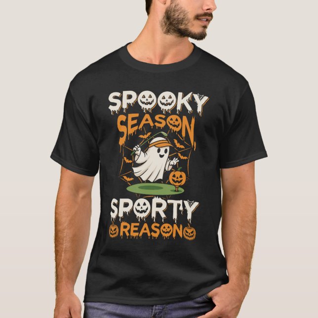Camiseta Spooky Season Sporty Reason Sports Halloween (Anverso)
