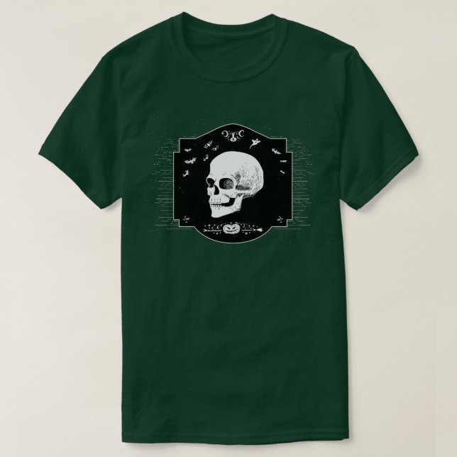 Camiseta Spooky Skull (Diseño del anverso)