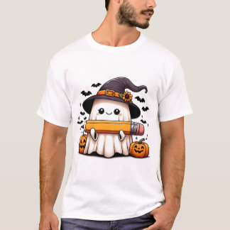 Camiseta Spooky Smart: Teacher Ghost T-Shirt