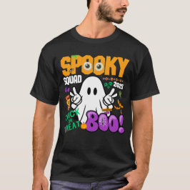 Camiseta Spooky Squad 2025 - Fantasma o trata Halloween