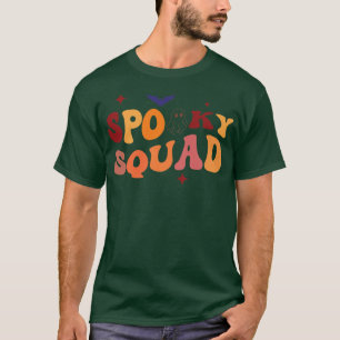 Camiseta SPOOKY SQUAD Retro Groovy Primo Tripulación Fantas