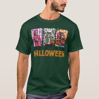 Camiseta Spooky Summer Skeleton Just Waiting For Halloween