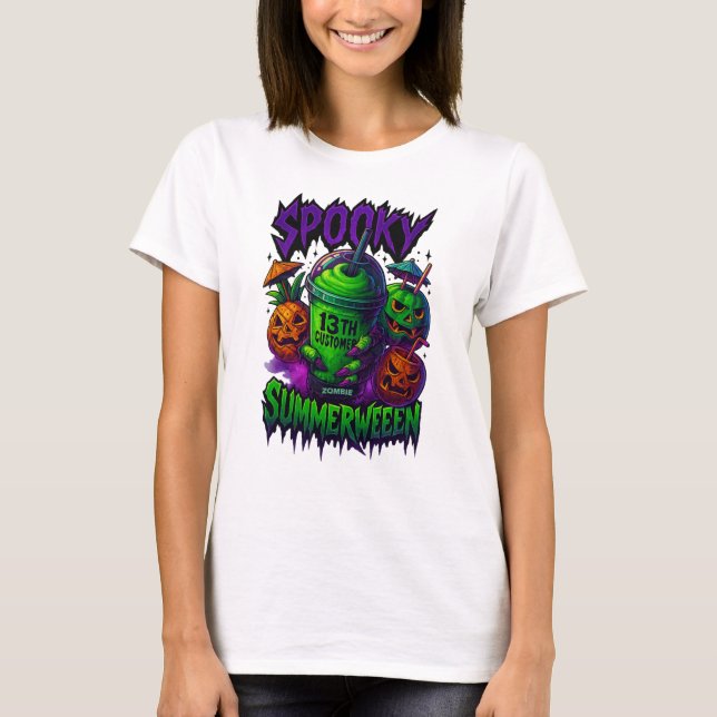 Camiseta "Spooky Summerween Slurpee 13th Customer  (Anverso)