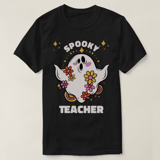 Camiseta Spooky Teacher Halloween2 (Diseño del anverso)
