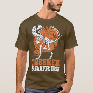 Camiseta Spooky TreeRex Saurus Dinosaur Skeleton T rex Pump
