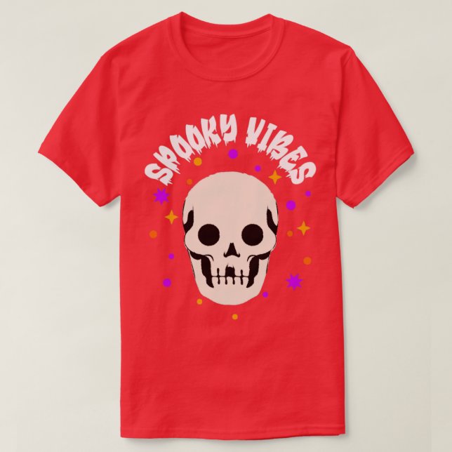Camiseta Spooky Vibes1 (Diseño del anverso)