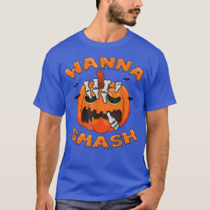 Camiseta Spooky Wanna Smash Pumpkin Skeletfit Para Hal