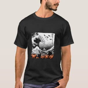 Camiseta Spooky Wave Hokusai's Halloween T Shirt
