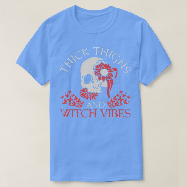 Camiseta Spooky Witchcraft Crescent Moon Blackcraft Hallowe (Diseño del anverso)