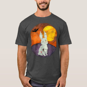 Camiseta Spooky Zombie Rabbit  Halloween Vibes Horror Graph
