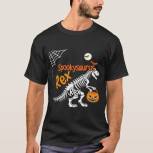 Camiseta Spookysaurus Rex Halloween T-Rex Skeleton