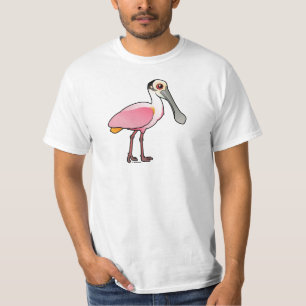 Camiseta Spoonbill rosado lindo