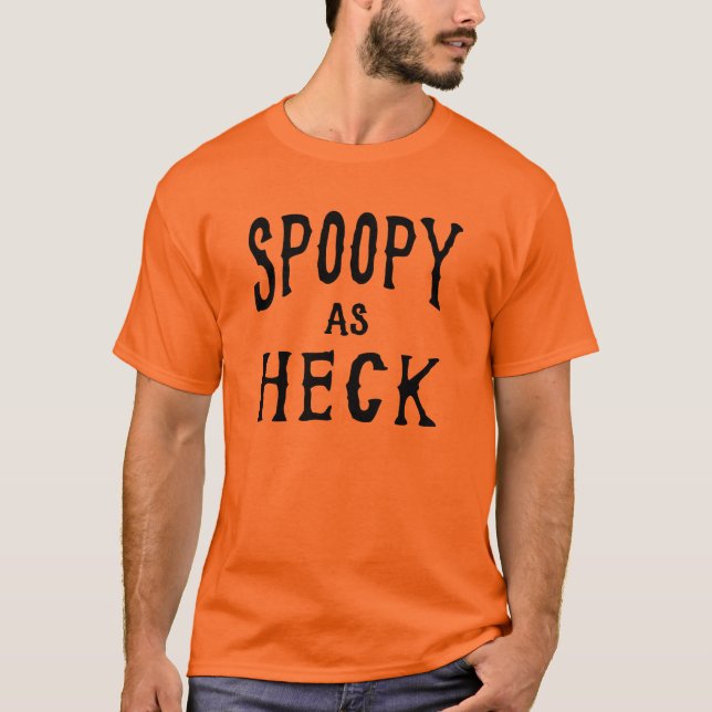 Camiseta Spoopy como humor de Halloween de las puñetas (Anverso)