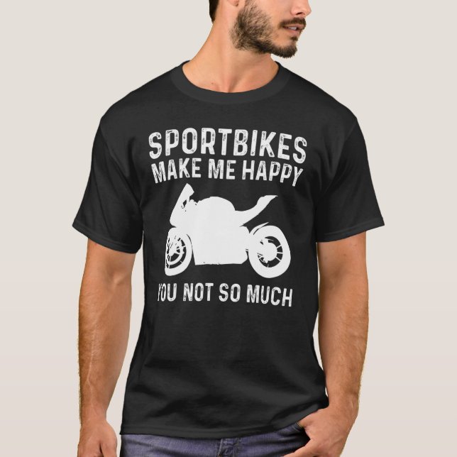 Camiseta Sport Bike Men Women Racing Biker Motorbike Rider  (Anverso)