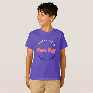 Camiseta Sport Field Day Color rojo verde azul Equipo C