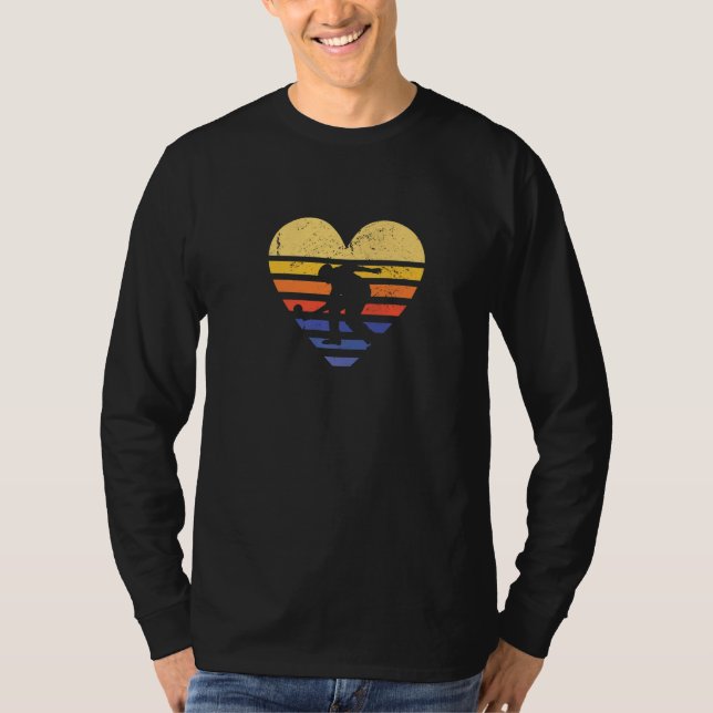 Camiseta Sport Retro Sunset Heart Bocce Premium (Anverso)