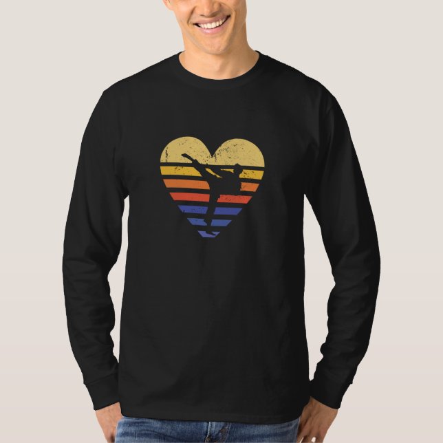 Camiseta Sport Retro Sunset Heart Taekwondo (Anverso)