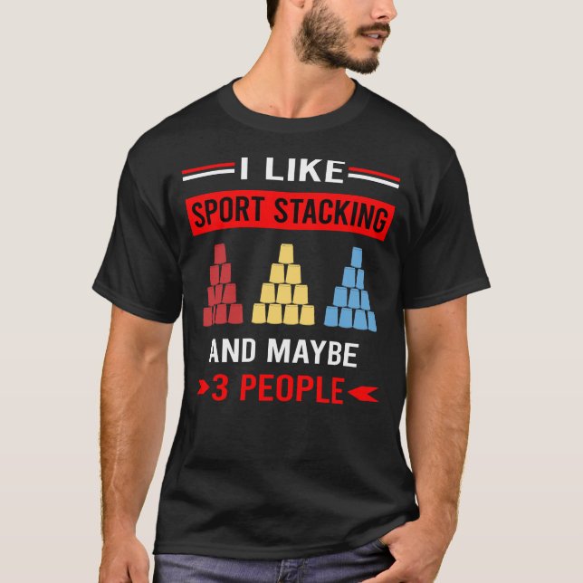 Camiseta Sport Stacking Cup Stacking Speed Stacking Cups (Anverso)