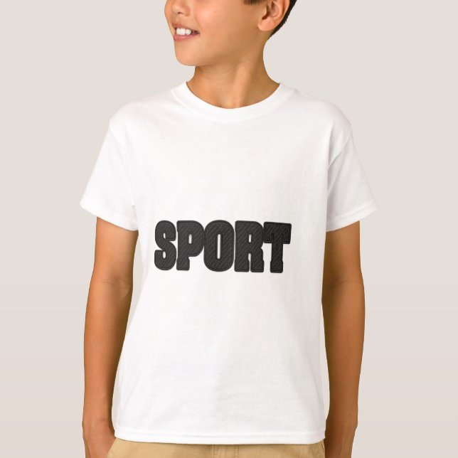 Camiseta Sport Typography Design in Dimpled Rubber Texture (Anverso)