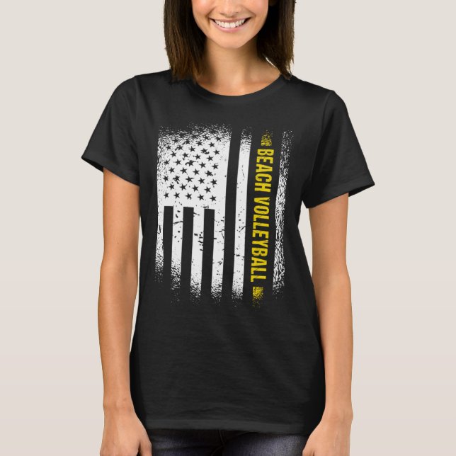 Camiseta Sport Us Flag Beach Volleyball 1 (Anverso)