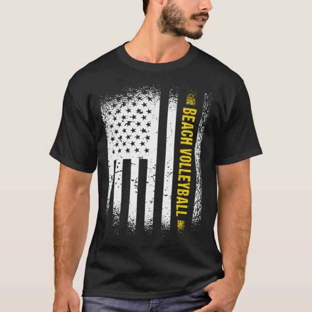 Camiseta Sport Us Flag Beach Volleyball 1 (Anverso)