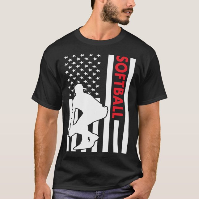 Camiseta Sport Us Flag Softball (Anverso)