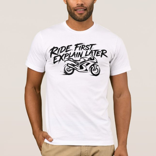 Camiseta Sportbike Rider Action Mentality (Anverso)