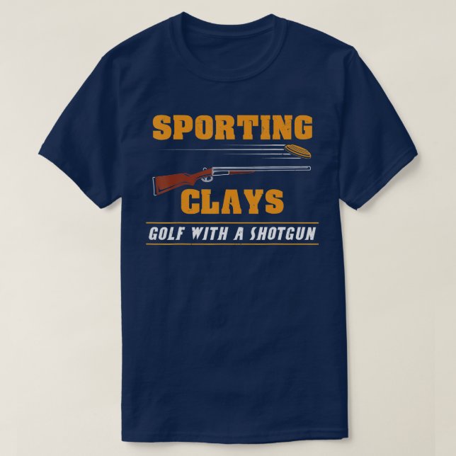 Camiseta Sporting Clays Golf con arcilla de escopeta (Diseño del anverso)