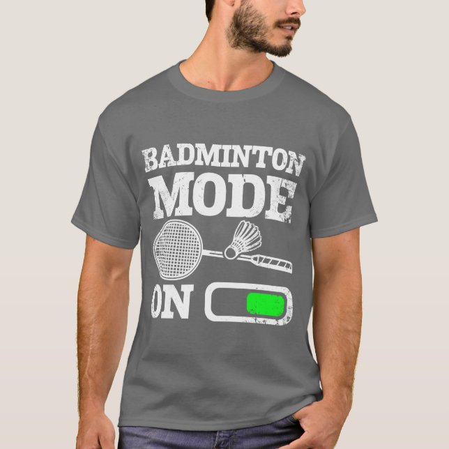 Camiseta Sports Badminton mode on boy girl (Anverso)