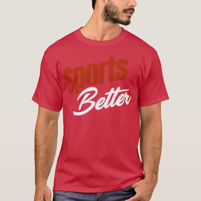 Camiseta Sports Better Funny Sports Horse Betting Derby vin (Anverso)