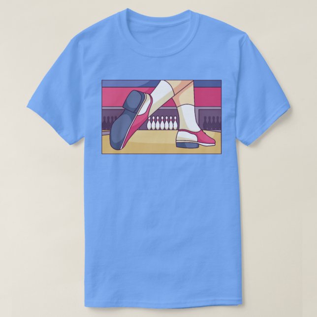 Camiseta Sports Bowling Shoes  (Diseño del anverso)