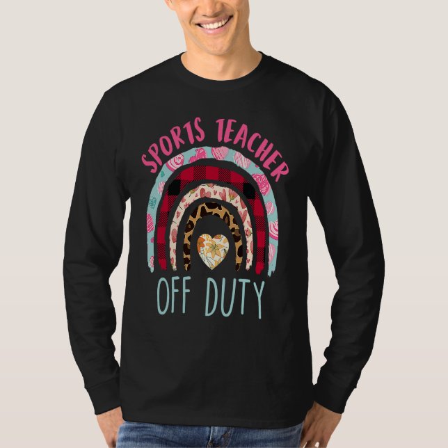 Camiseta Sports teacher off duty vacation teacher (Anverso)