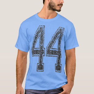 Camiseta Sports TeamNumber 44Year 1944Midnight Black 