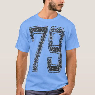 Camiseta Sports TeamNumber 79Year 1979Midnight Black933