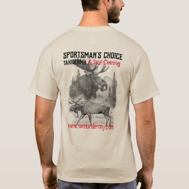 Camiseta Sportsman's Choice Taxidermy Moose T-Shirt  (Reverso)
