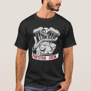 Camiseta Sportster Crew - Motor Evo - Solo gráfico frontal