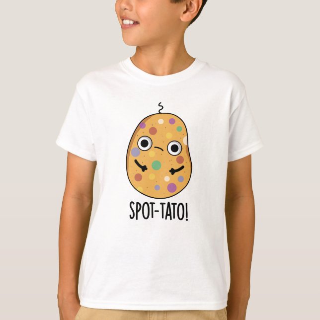 Camiseta Spot-tato Funny Potato Pun (Anverso)