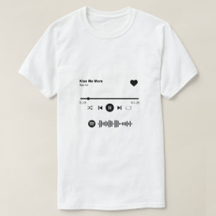 Camiseta Spotify Song Shirt   Regalo De Canción De Amor Pa