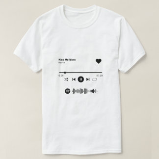 Camiseta Spotify Song Shirt | Regalo De Canción De Amor Par
