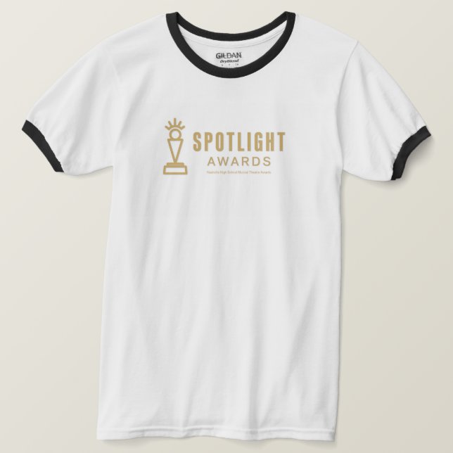 Camiseta Spotlight Ringer (Anverso del diseño)
