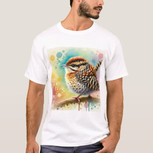 Camiseta Spotted Barbtail Bird 210724AREF127 - Watercolor