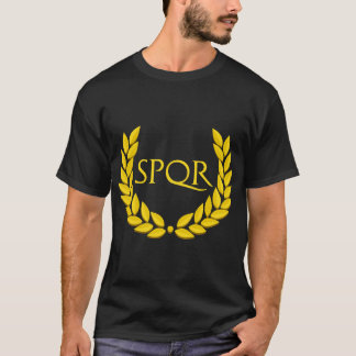 Camiseta SPQR Imperio romano morado